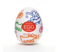 Яйцо мастурбатор Keith Haring EGG Street одноразовое Tenga (Япония)