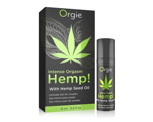 Усилитель оргазма Intense Orgasm Hemp! с маслом каннабиса - 15 мл Orgie (Бразилия-Португалия)