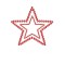 Украшения для груди со стразами MIMI Star цвет: красный Bijoux Indiscrets (Испания)