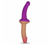 Страпон двойной 12.5" Double Dildo, Flesh+Purple