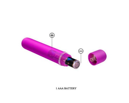 Фиолетовая вибропуля Rock-Off Twister. 7 режимов вибрации, силикон, 13,5 см