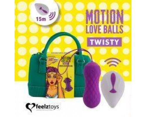 Виброяйцо Remote Controlled Motion Love Balls Twisty