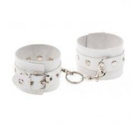 Наручники Leather Double Fix Leg Cuffs, White