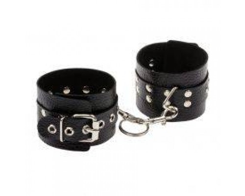 Наручники Leather Rastraints Hand Cuffs, Black