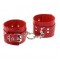 Наручники Leather Rastraints Hand Cuffs, Red