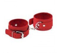 Наручники Leather Standart Hand Cuffs, Red