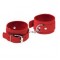 Наручники Leather Standart Hand Cuffs, Red