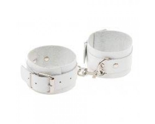 Оковы Leather Standart Leg Cuffs, White