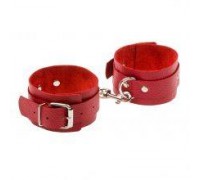 Оковы Leather Standart Leg Cuffs, Red