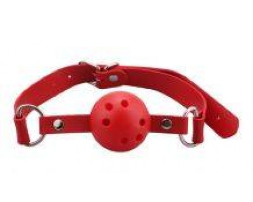 Кляп Breathable ball gag plastic, red