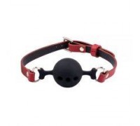 Кляп Perfect ball gag silicone, black-red