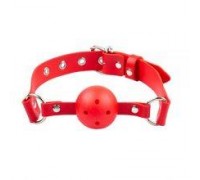 Кляп Breathable ball gag plastic, red