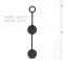 Вагинальные шарики Love balls With Counterweight - Black