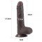 Фаллоимитатор 7'' Sliding-Skin Dildo, Brown