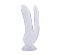 Фаллоимитатор двойной 8.0 Inch Dildo, Clear