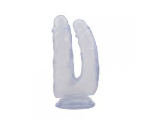 Фаллоимитатор двойной 6.3 Inch Dildo, Clear