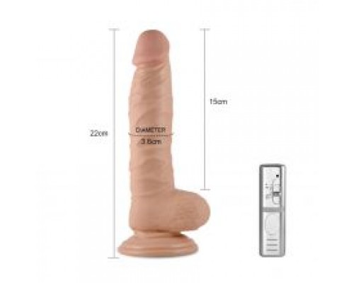 Вибромассажер 8.5" Real Extreme Dildo, Flesh