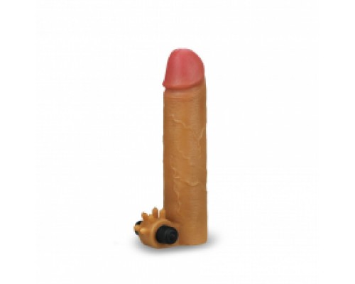 Насадка с вибрацией Add 2" Vibrating Silicone Extender, Brown