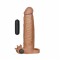 Насадка с вибрацией Add 2" Vibrating Penis Sleeve, Brown