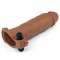 Насадка с вибрацией Add 3" Vibrating Penis Sleeve, Brown