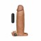 Насадка с вибрацией Add 3" Vibrating Penis Sleeve, Brown