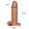 Насадка с вибрацией Add 2" Vibrating Penis Sleeve, Brown