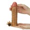 Насадка с вибрацией Add 1.5" Vibrating Silicone Extender, Brown