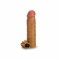 Насадка с вибрацией Add 1.5" Vibrating Silicone Extender, Brown