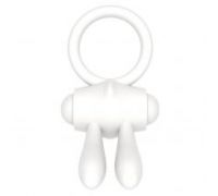 Эрекционное виброкольцо Power Clit Cockring, White