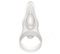 Эрекционное виброкольцо Power Clit Cockring, White