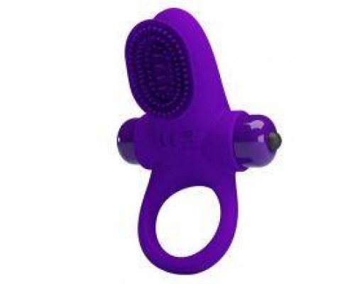 Эрекционное виброкольцо PRETTY LOVE, Vibrant penis ring II, Purple