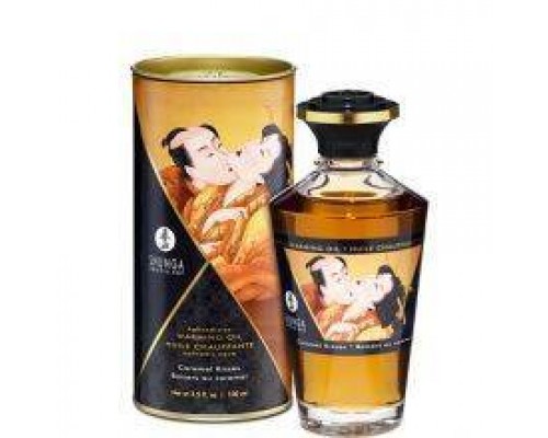 Разогревающее съедобное масло Shunga APHRODISIAC OIL Caramel Kisses, 100 мл