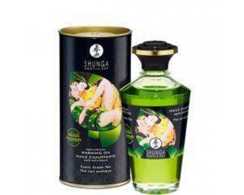 Разогревающее съедобное масло Shunga APHRODISIAC OIL Exotic green tea, 100 мл