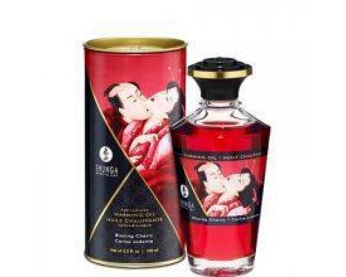 Разогревающее съедобное масло Shunga APHRODISIAC OIL Blazing Cherry, 100 мл