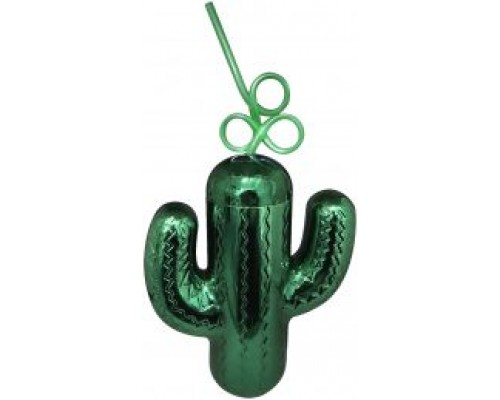 Стакан с трубочкой Cactus