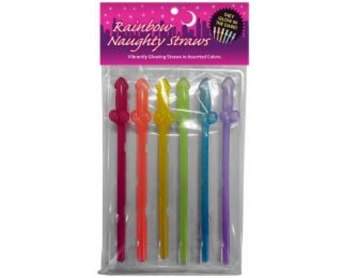 Коктельные трубочки Rainbow Naughty Straws