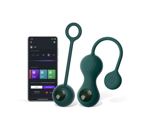 Смарт-тренажер Кегеля Magic Motion – Crystal Duo Smart Kegel Vibrator бірюзовий