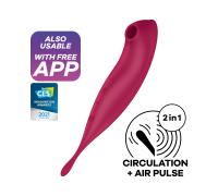 Стимулятор Satisfyer Twirling Pro Connect App dark red