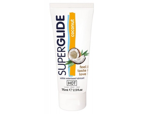 Лубрикант HOT - Superglide Coconut для оральных ласк