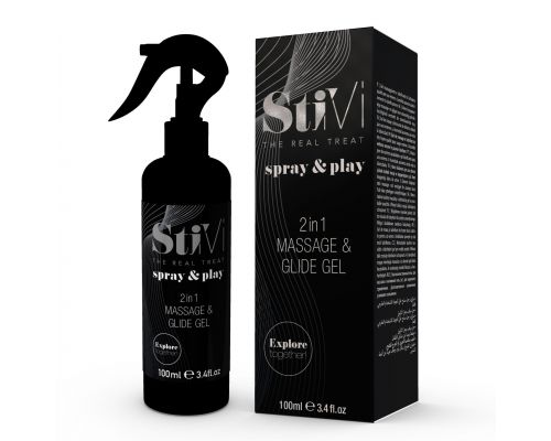 StiVi spray&play 2in1 Massage & Glide Gel 100мл