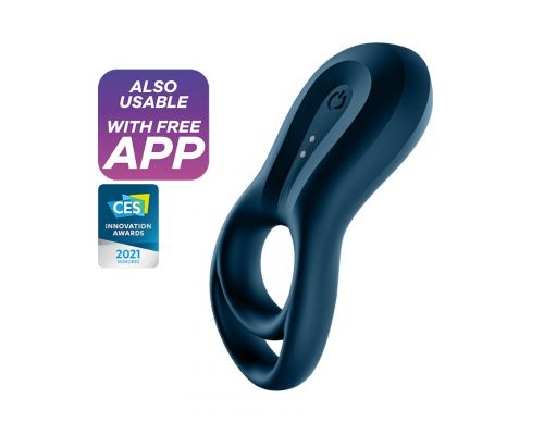 Ерекційне кільце Satisfyer Epic Duo Connect App blue