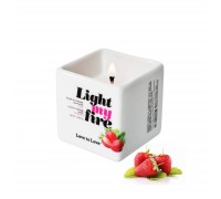 Массажная свеча Love To Love LIGHT MY FIRE Strawberry (80 мл)