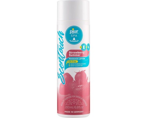 Массажный лосьон pjur SPA Scentouch - Strawberry 200 мл