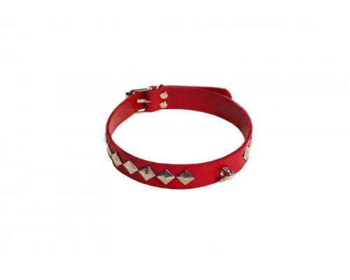 sLash - Ошейник SUB leather Choker, RED (280247)