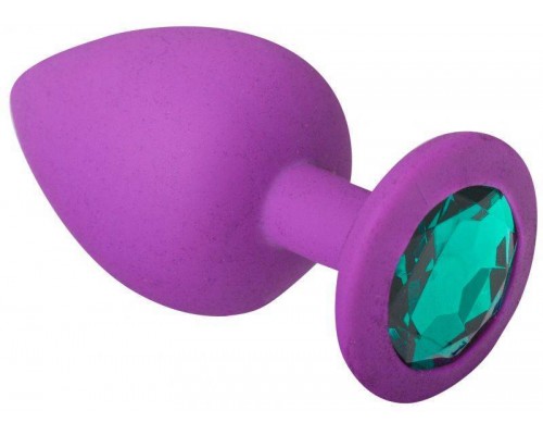 sLash - Анальная пробка, Purple Silicone Emerald, L (280577)