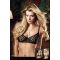 BACI - Бюстгалтер Black Bra With Transparent Stripes, 34D (B1167-BLACK-34D)