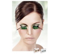 Baci Eyelashes - Реснички Light-Green Feather Eyelashes (B610)