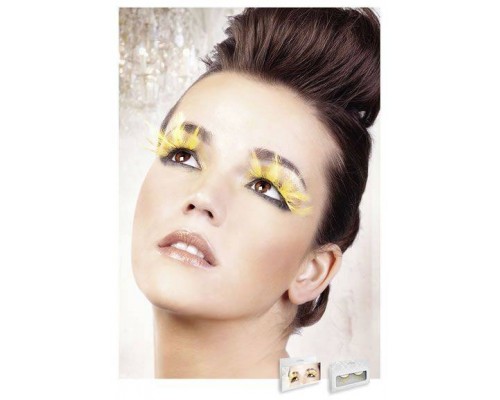 Baci Eyelashes - Реснички Yellow Feather Eyelashes (B640)