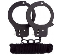 Dream Toys - Набор BONDX METAL CUFFS & LOVE ROPE SET, BLACK (DT20870)