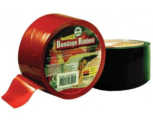 NMC - Бандажная пленка — клеящаяся Bondage Ribbon: 5cm/18mtr, RED (T160246)